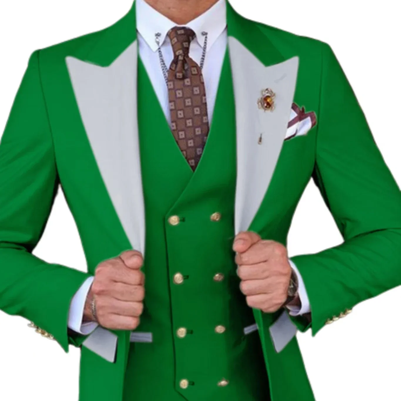 Mens Suit Men's Formal 3Piece Slim Fit Suit Blazer Vest And Pants Classical Style Groomsman Tuxedo Wedding Formal Party Set Wedding Prom mens suit