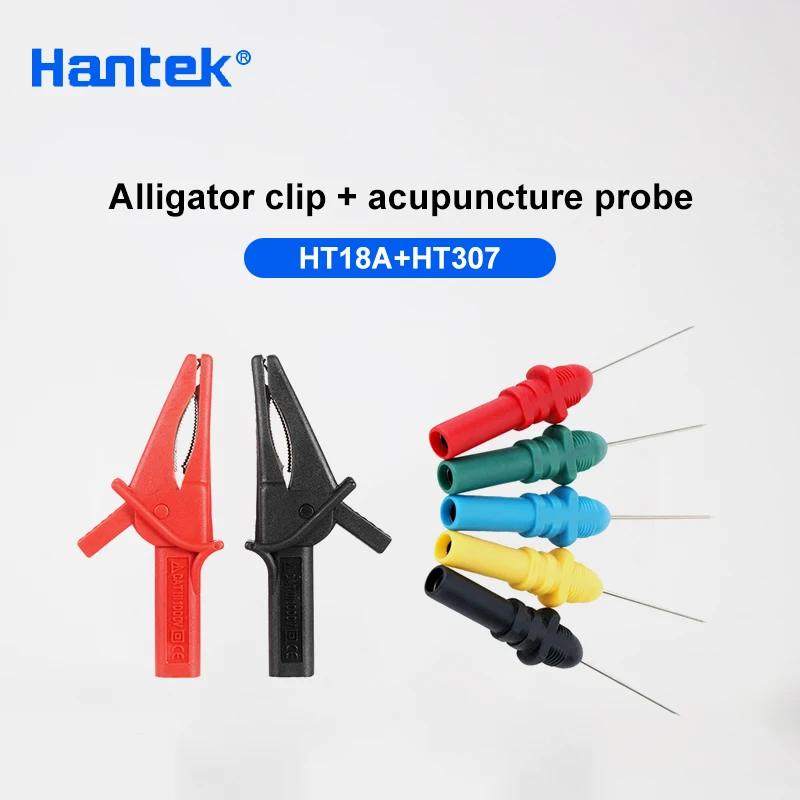 Hantek HT307 + HT18A Needle Back Test Probe Pin Screw Auto Diagnostic Handheld Oscilloscope Set Acupuncture Repair Tool oscilloscope probe