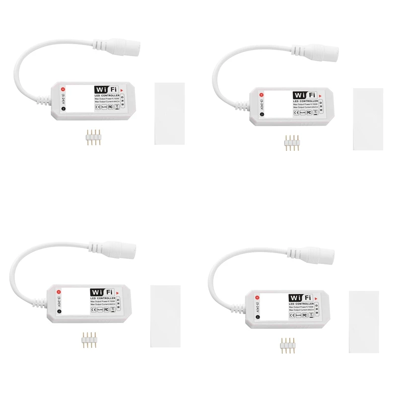 

Светодиодная лента RGB 4 шт., голосовое управление, работа с Alexa и Google Home, беспроводной смарт-контроллер Wi-Fi