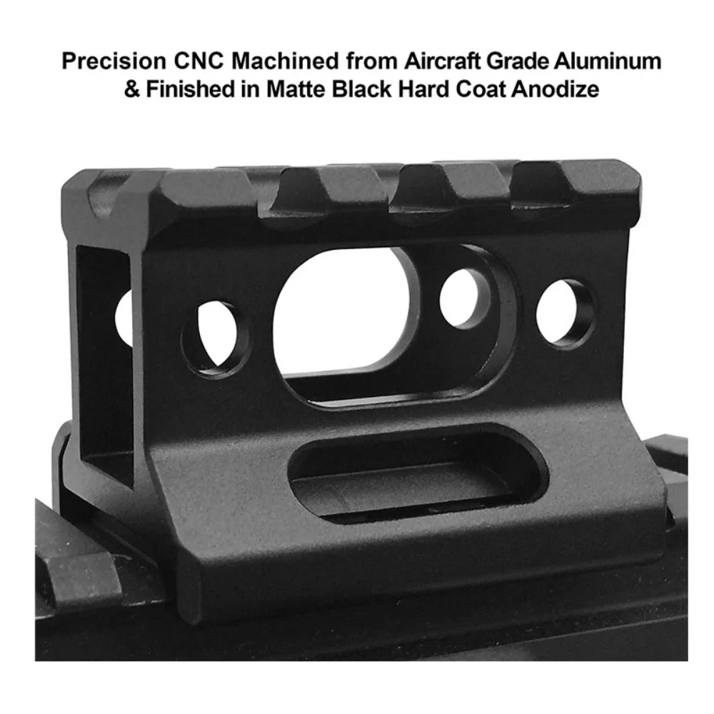 1" Height Picatinny Short Riser Mount Aluminum Alloy Scope Base 20mm Picatinny Rail