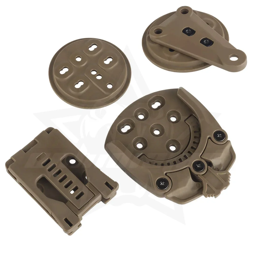OPHIDIAN 360 Degree Base Adapter Waist Platform Mole Gun Holster Adapter Base Universal Quick Lock Kit Hunting Accessories
