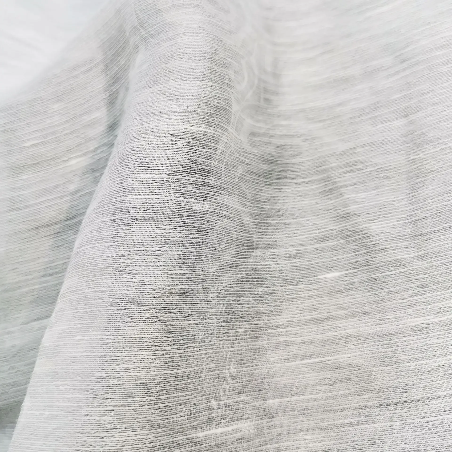 ZP12-L33 Jacquard Fabric Real Silk and Linen Blend Cloud Pattern for Women's Clothing Ideal for Spring and Summer Shirts Dre
