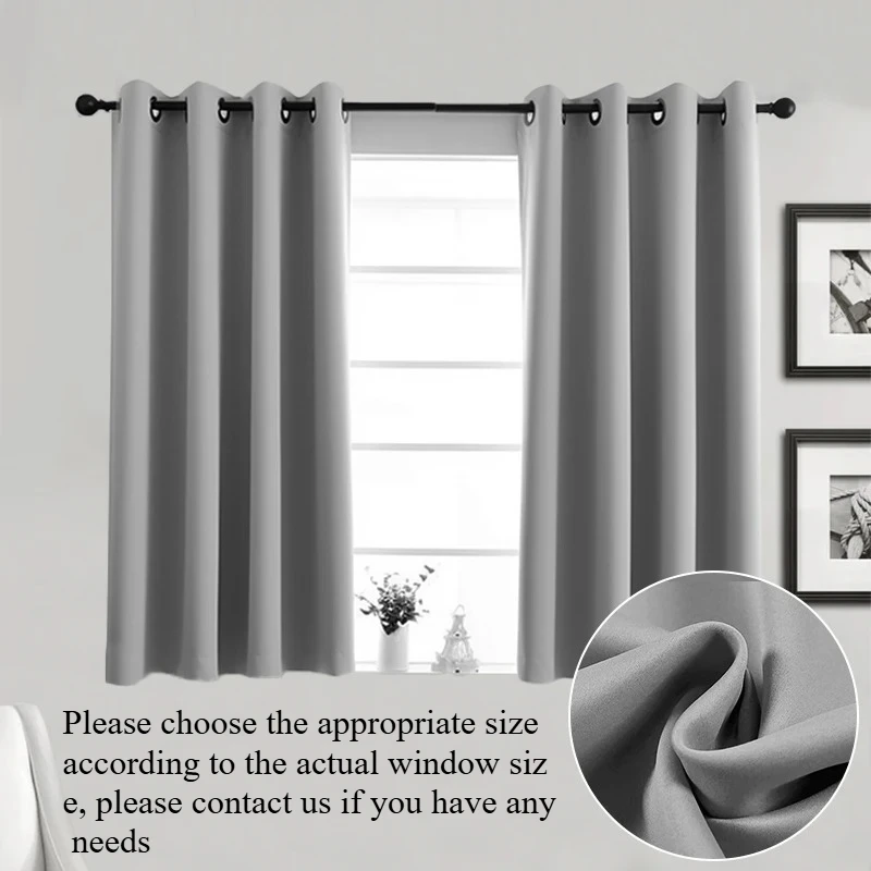 Window Curtains for Bedroom Bathroom Living Room Doorways 85% High Shading