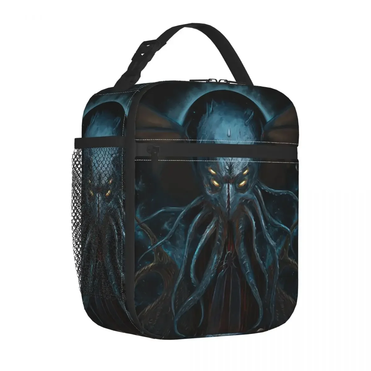 

Термоизолированная сумка для ланча Lovecraft And Cthulhu, школьная мистическая сумка с черепом, охлаждающая Термосумка для еды