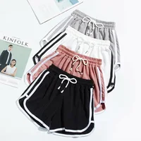 2024New Fashion Casual Bottoms Shorts Women Candy Color Breathable Plus Size Shorts Casual Lady Elastic Waist Sports Short Pants 3