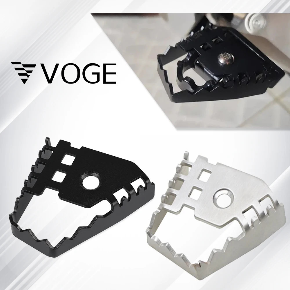 Almohadilla Extensión Pata Cabra Lateral Para VOGE Valico DS900X 2024 – Aluminio CNC, Evita Hundimientos En Tierra Blando – Negro