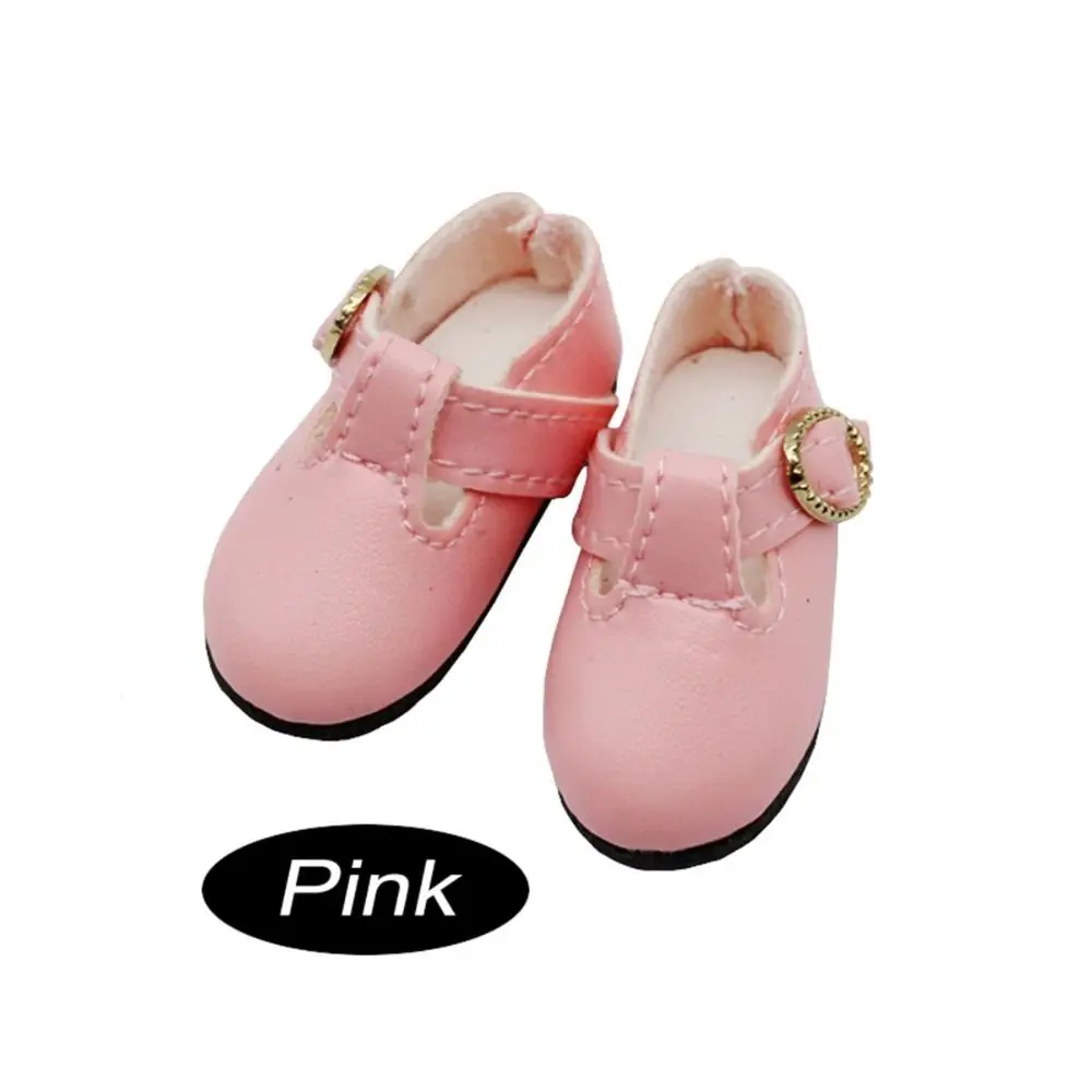 PU Leather 4.6cm Colorful Shiny Sneakers Lightweight 1 Pair Doll PU Leather Shoes Shoes Doll Mini Leather Boots Clay Dolls