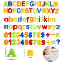 26 Magnetic Letters Plastic Refrigerator Stickers Uppercase Lowercase Numbers Toddlers Learn To Spell Count Educational Toys 1