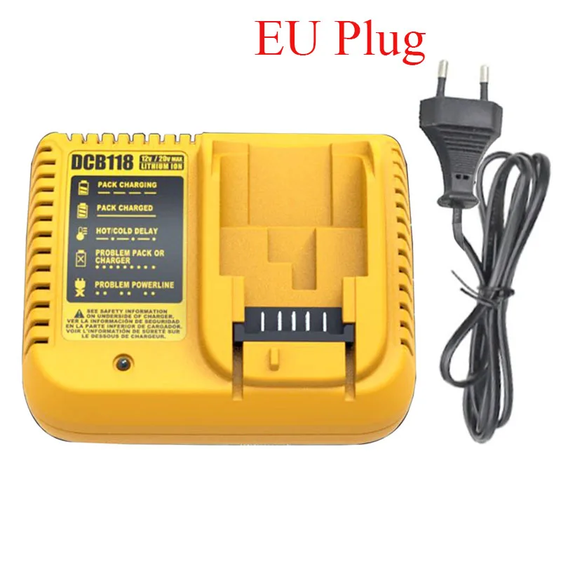 DCB118 Charger For DeWalt 18V 20V Lithium Battery DCB120 DCB140 DCB183  DCB180 DCB200 DCB206 DCB609 DCB112 DCB115 DCB105 DCB107 - AliExpress