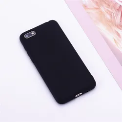 Candy Silicone Soft TPU Phone Case for Y5 Prime 2018 (Black)