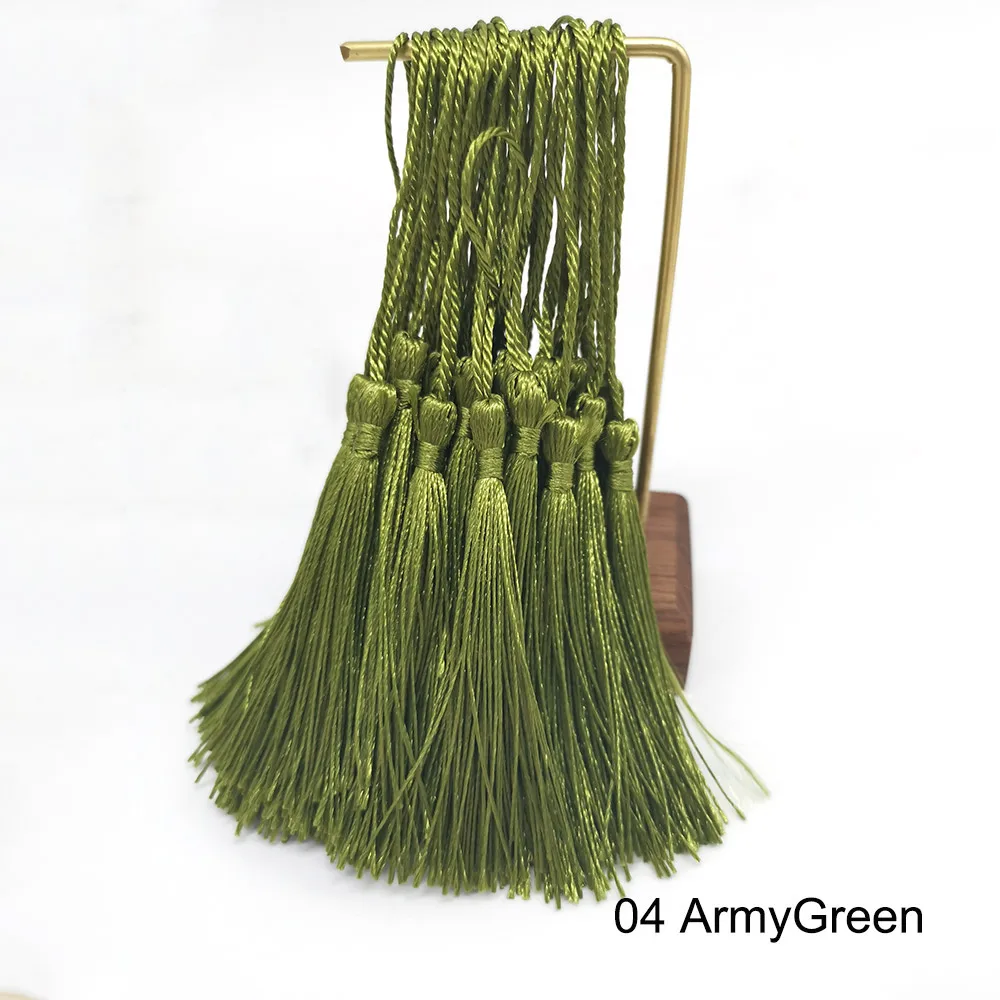 Description Picture 5 of item32pcs/lot 13cm Polyester Silk Tassel Fringe Hanging Spike Tassels Trim For Sewing curtain Accessories DIY Jewelry Craft Making