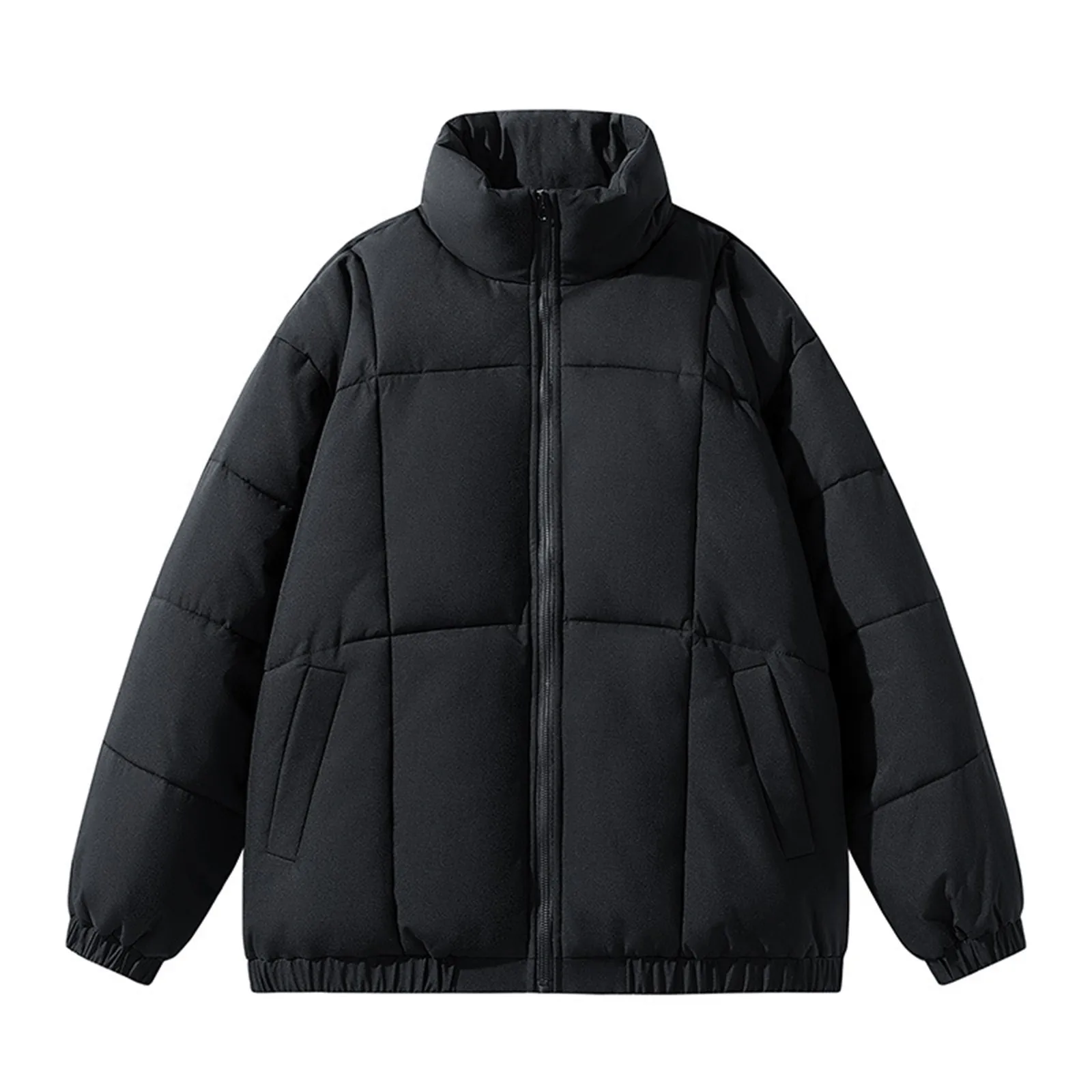 

American Retro Thickened Cotton Jacket For Men Women 2023 Winter New Bread Jacket Trendy Couples Streetwear Warm Down Coat