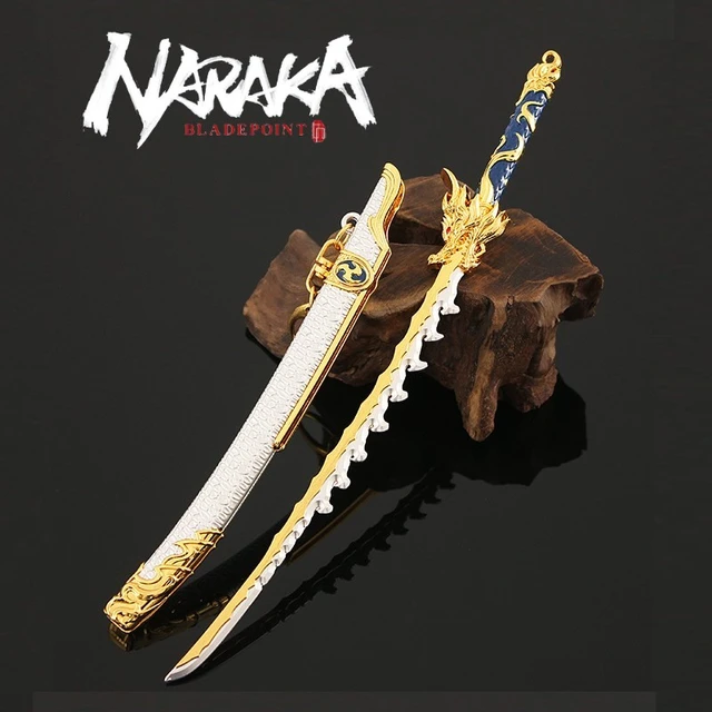 Naraka:Bladepoint Game Anime Figures Muramasa Katana Keychain Swords  Butterfly Knife Katana Justina Gu Weapon Model