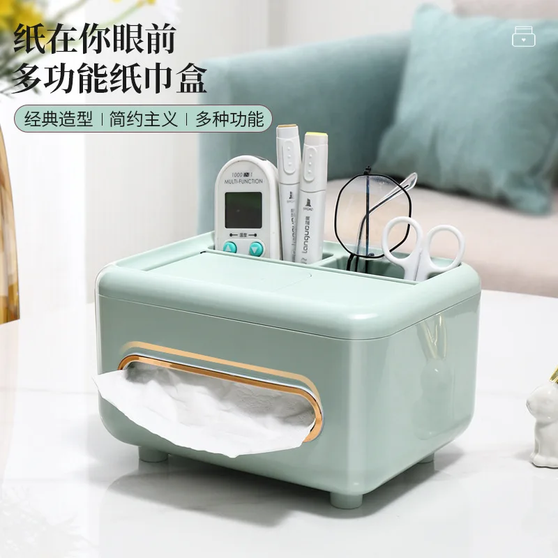 

Роскошная многофункциональная коробка для салфеток, квадратная коробка для домашнего декора, коробка для салфеток для телевизора, держатель для телефона, органайзер для хранения