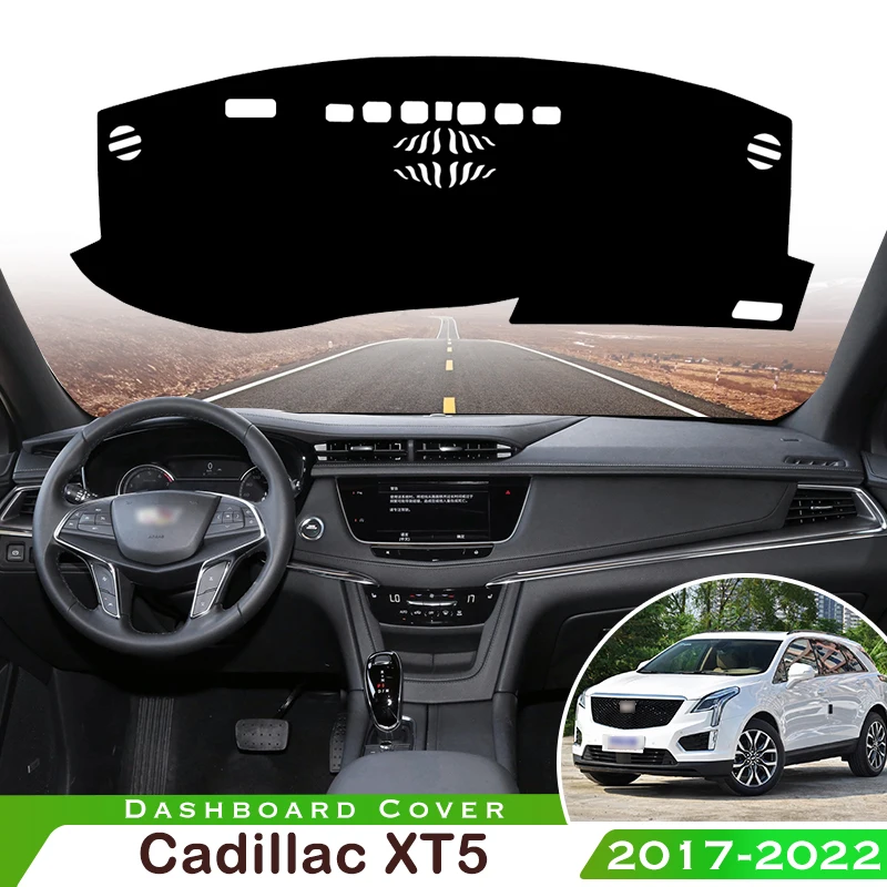 Dashboard Cover キャデラックXT5 20172022マットシルバーインテリアカバーステアリングホイールトリム1PCS For