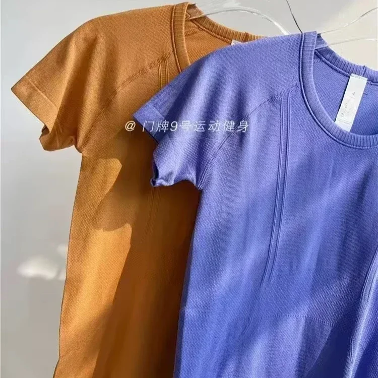 Lemon Women Swiftly Tech 1.0 Seamless Yoga T-Shirts Summer Breathable Sports Tee Fitness Blouse Workout Short Sleeve Crop Top 5