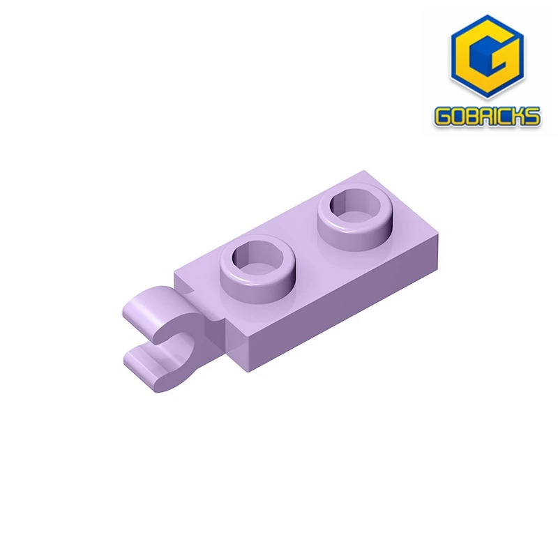 Gobricks GDS-817 PLATE 2X1 W/HOLDER VERTICAL compatible with lego