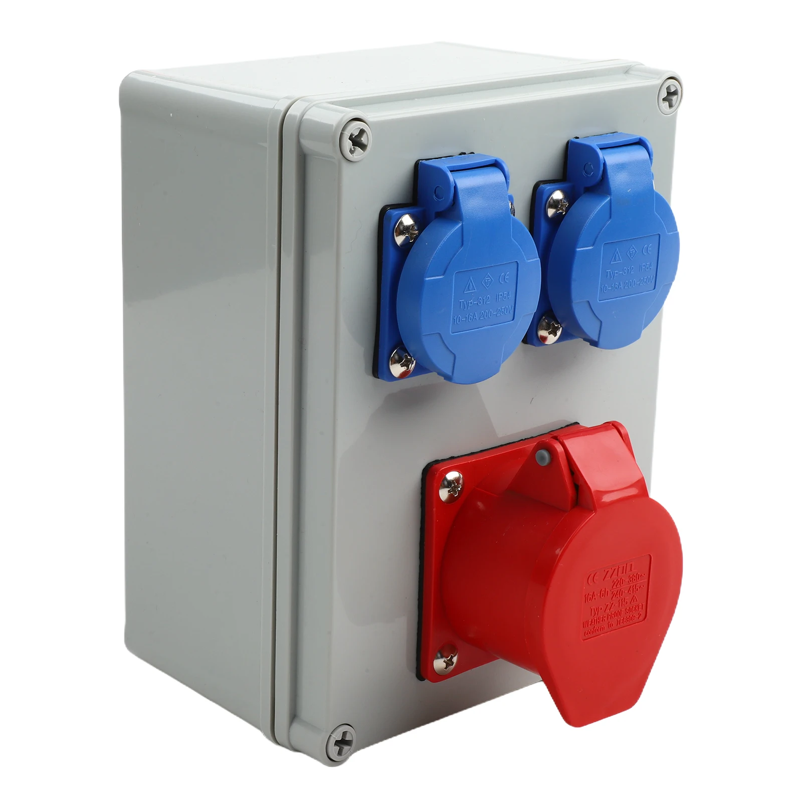 Innovative Design Wall Distributor Socket Featuring Heavy Duty CEE Input Along With Dual Secondary Outlets For Usability