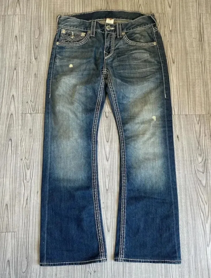 Y2K Hip-hop Stitching Retro Wide-leg Jeans main image 1