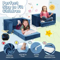 7 Pcs Modular Couch, Freely Removable, Children's Sofas 2