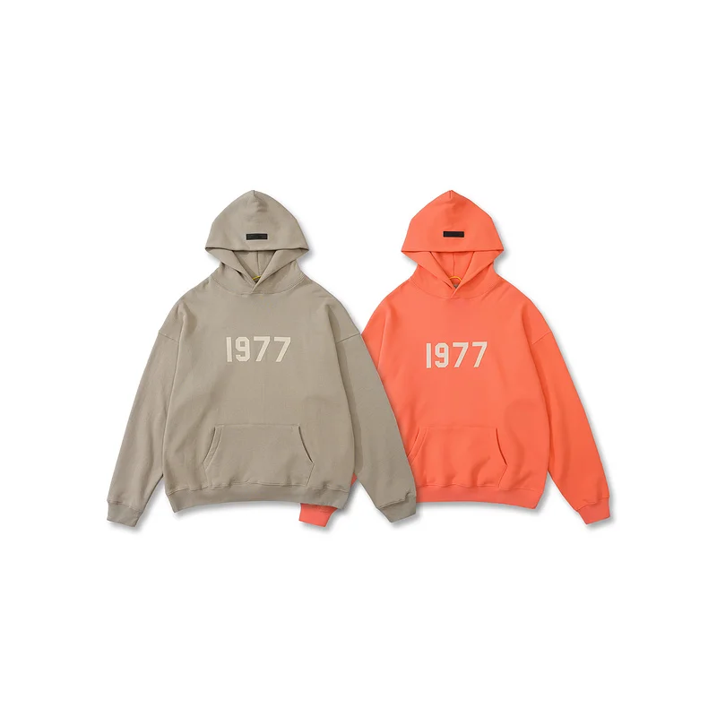 

Best Version Streetwear 2022fw 1977 Flocking Hoodies Sweatshirt Men Women Hip hop Streetwear Oversize Hoodies Loose Sweatshirts