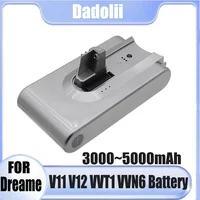 For Dreame V11 V11SE V12 VVT1 VVN6 VVA1 Wireless Vacuum Cleaner 5000mAh Battery Pack Replacement 1
