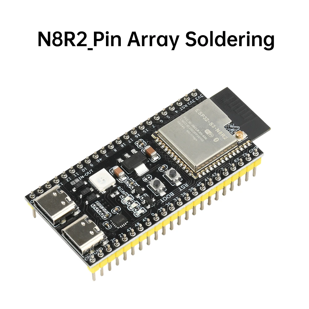 ตัวเลือกสินค้า ESP32-S3-N16R8/N8R2 บอร์ดพัฒนา Wi-Fi และบลูทูธ พอร์ต Type-C คู่พร้อมตัวเชื่อมต่อเสาอากาศ