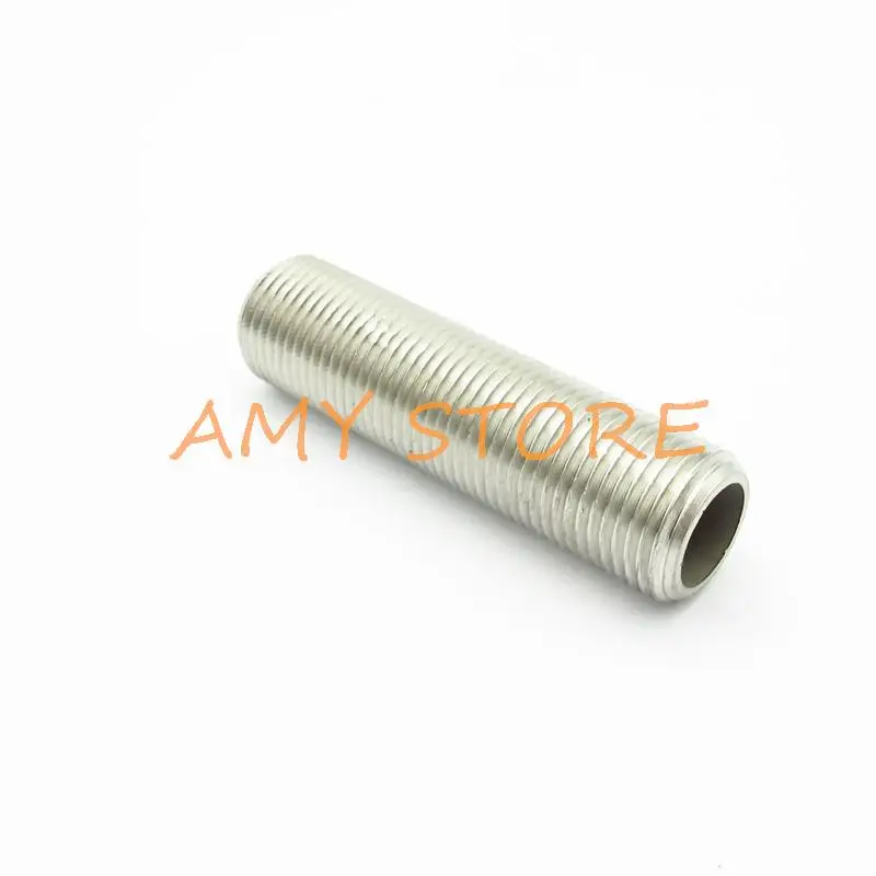 

1Pc 1/4" 3/8" 1/2" 3/4" 1"BSP Male Full Threaded 304 Stainless Steel Nipple Pipe Fitting Connector Adapter SS304 Jointer