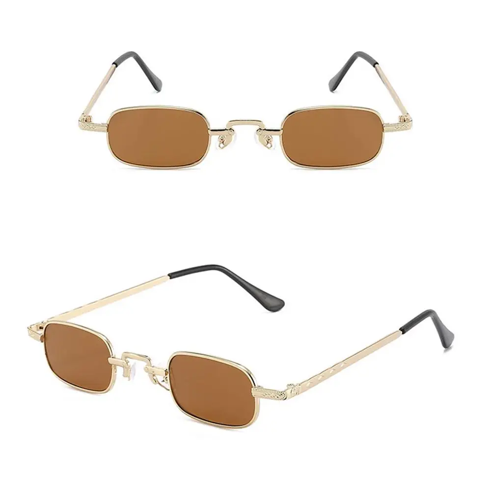 Small Rectangle Punk Sunglasses UV400 Protection