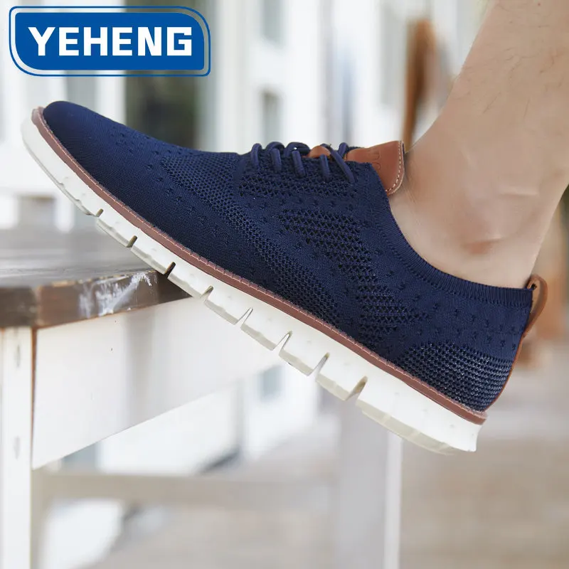 Sneakers Casual Da Uomo Primavera Autunno Brogue Mesh Scarpe Basse Da Esterno Traspiranti Leggere E Comode Scarpe Casual Scarpe Da Guida