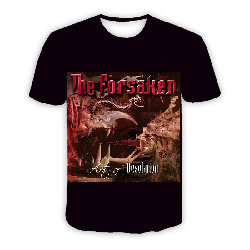

New Fashion Women/Men's 3D Print THE -FORSAKEN band Casual T-shirts Hip Hop Tshirts Harajuku Styles Tops Clothing