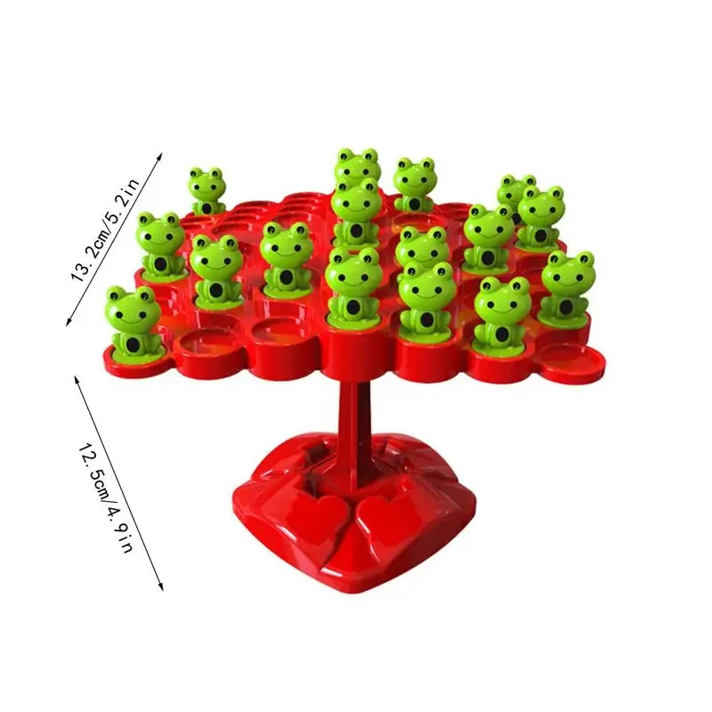Montessori Balancing Board Math Toy Kids Frog Balance Tree Educational Parent-child Interaction Tabletop Game Focus Training Toy