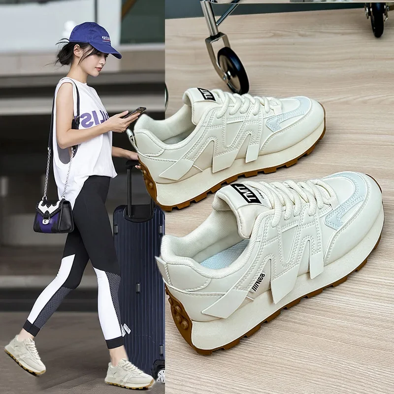 TSTCTB 2024 New Women Platform Shoes Fashion Sneakers Thick Sole Sports Shoes Women Sneakers Fashion Casual Vulcanized Shoes