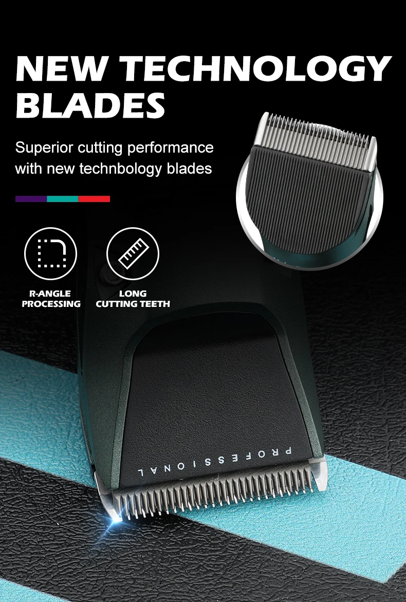 VGR Trimmer Trådløs Klipning Hine Professionel Hår Elektrisk Barber Digital Display Clipper til Mænd V-696_voghion.com