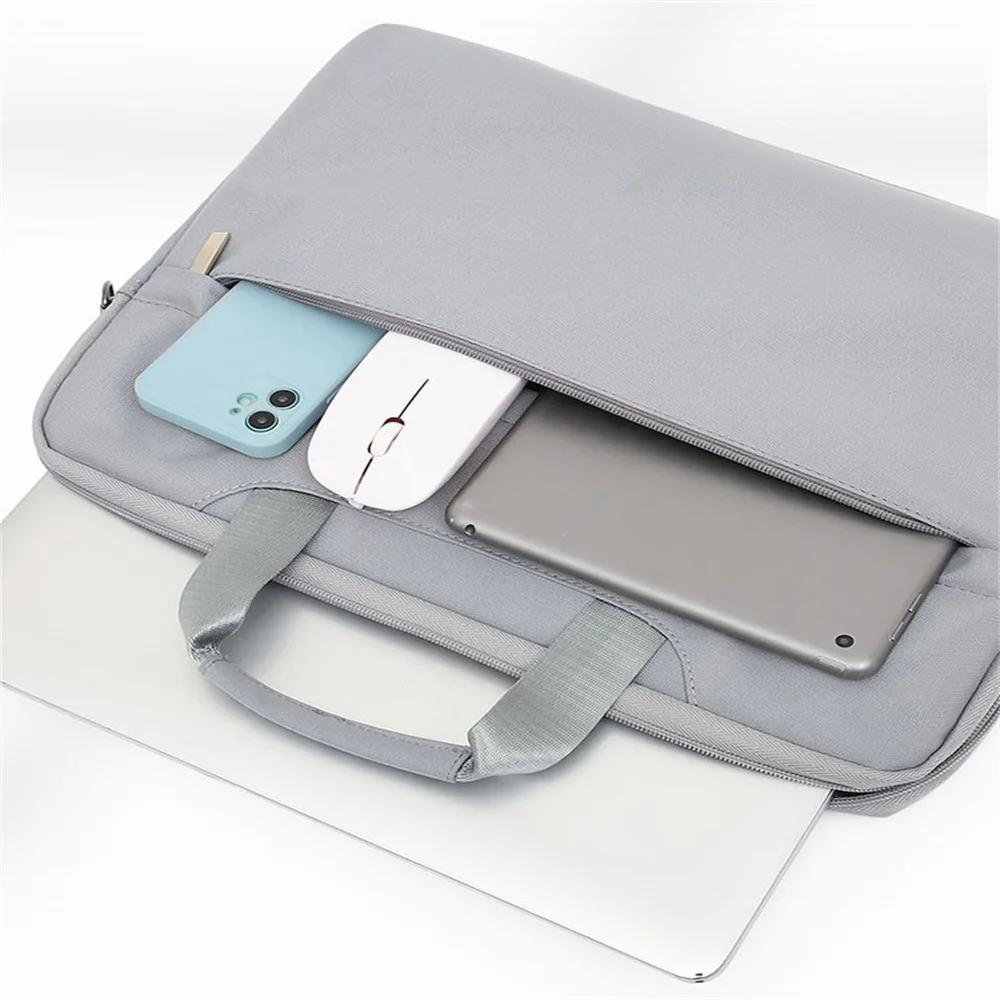 13-15.6 Inch Laptop Bag Shoulder Handbag For Macbook Air M1 13 Case For Xiaomi Dell Hp Business Briefcase Laptop Cover Unisex