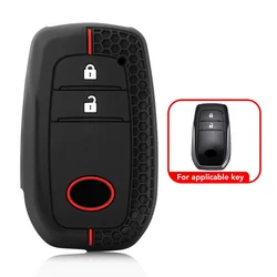 Premium Silicone Car Key Case Cover - Durable and Stylish Protection (2 Button)