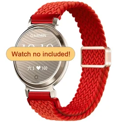 Magnetic Nylon Replacement Watch Strap - Breathable 14mm Wristband - Lily 2 Active (Red)