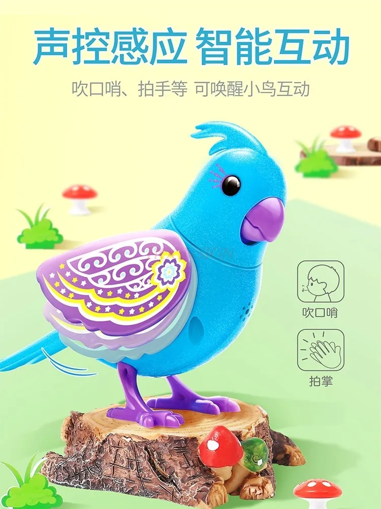 Simulated bird recording, voice controlled electric parrot that can call and sing, children's pet toy 3