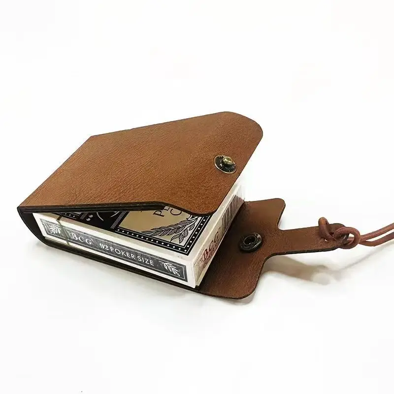 Personalized Card Storage Holster Board Cribbage Board Dozen Games Play Anywhere Premium Leather Sleek Design Pegs Camping Game 3