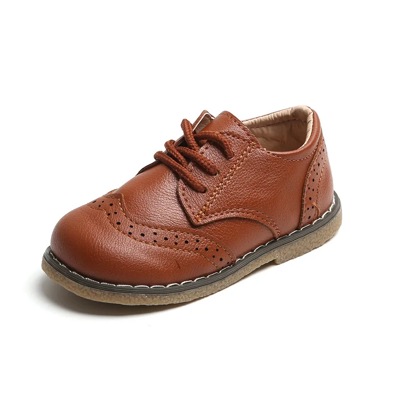 British Child Leather Shoe Autumn New Retro Fashion Kid Shoe Soft Sole School Shoe for Girl Boys Casual Shoe Allmatch Girls Shoe 5