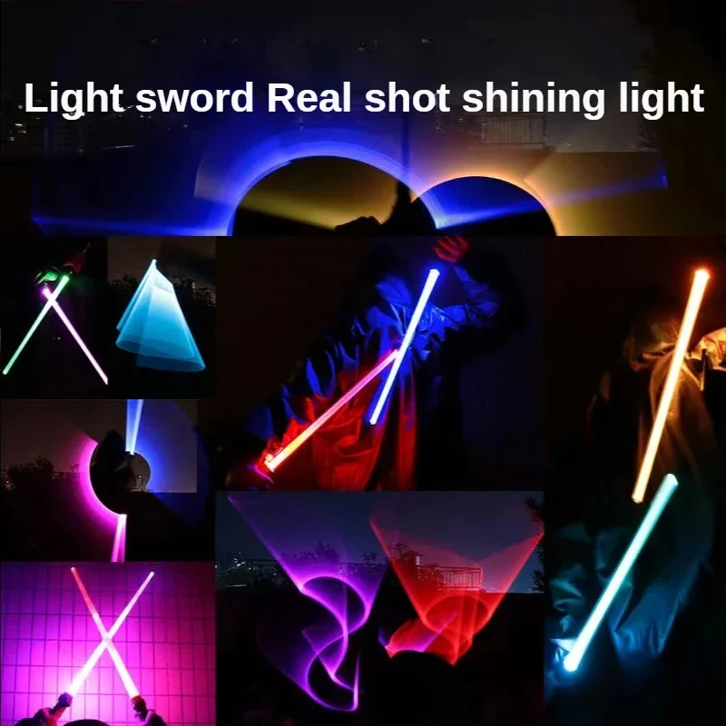 RGB Lightsaber 80cm Laser Sword Toys Light Saber 7 Colors Change Kids Telescopic Force FX FOC Blaster Toys Jedi Sword Boys Gift 3