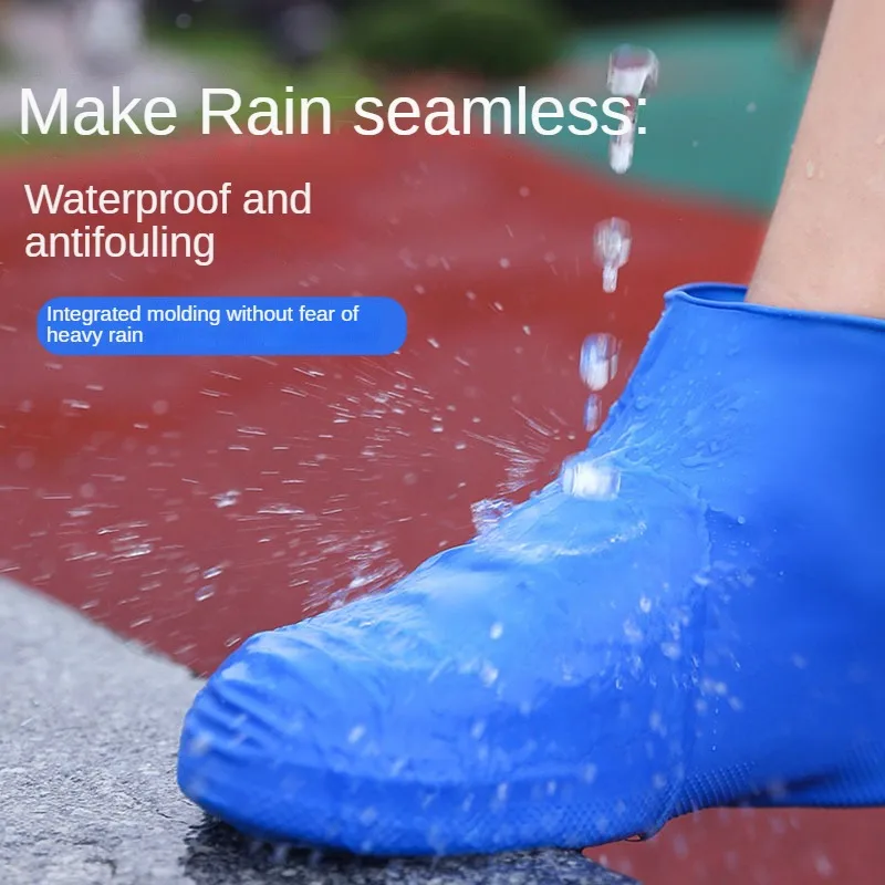 Shoe Covers Rain Boots Waterproof Silicone Rubber Sneakers Protector Foot Cycling