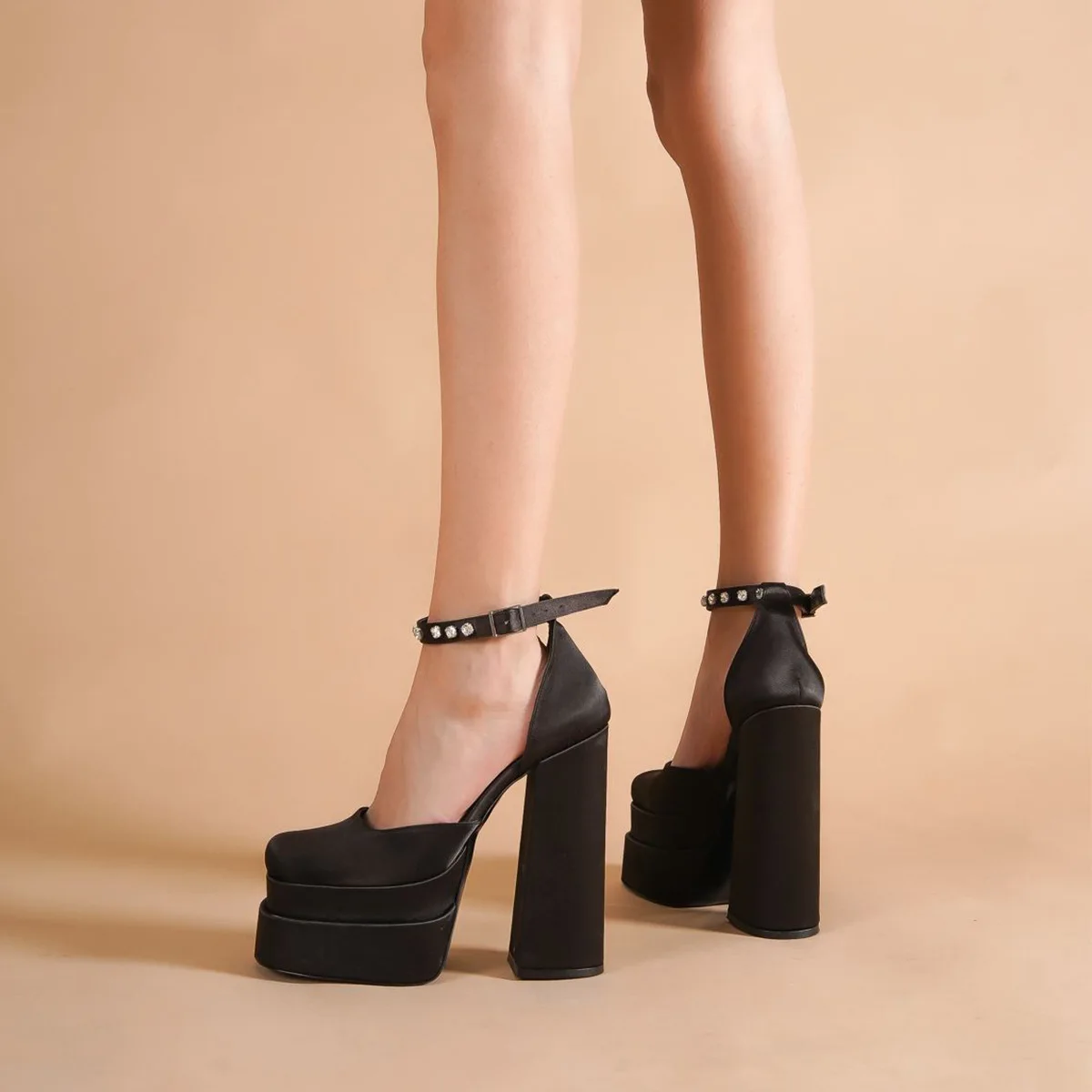 Sandals Stiletto Platform | Black Platform Heels Open Toe - New Women  Summer Platform - Aliexpress