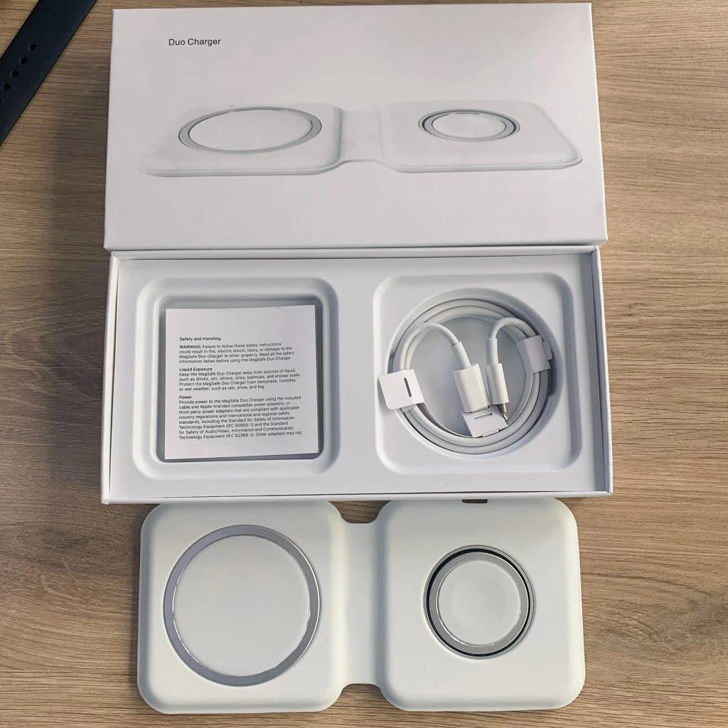 Original Magnetic Wireless Duo Charger Qc 3 0 Pd Charging Standard For Samsung For Iwatch For Iphone Fast Charging Wireless Chargers Aliexpress