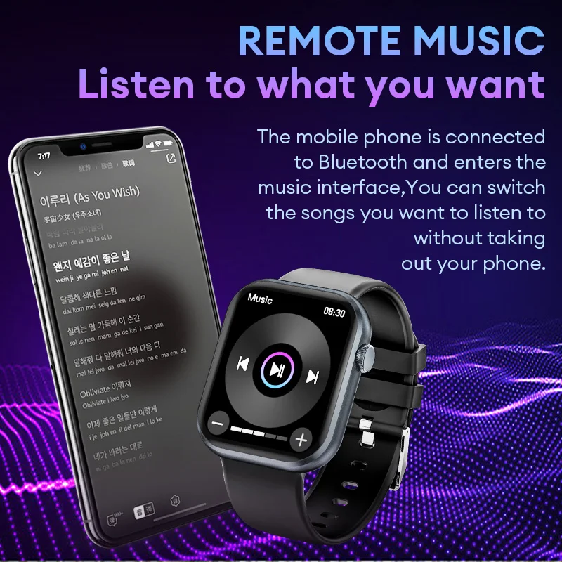 Foomlite Smart Watch Men Sport Fitness Watches Bluetooth calling Message alerts  Waterproof Health monitoring  For Android IOS 5