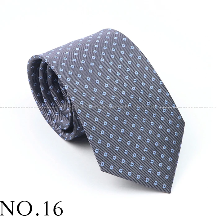 Neue Design Dot Hochzeit Männer Krawatte Grau Blau Gestreiften Paisley Blume Krawatte Männer Business Dropshipping Bräutigam Kragen Zubehör Geschenk – Detail 16