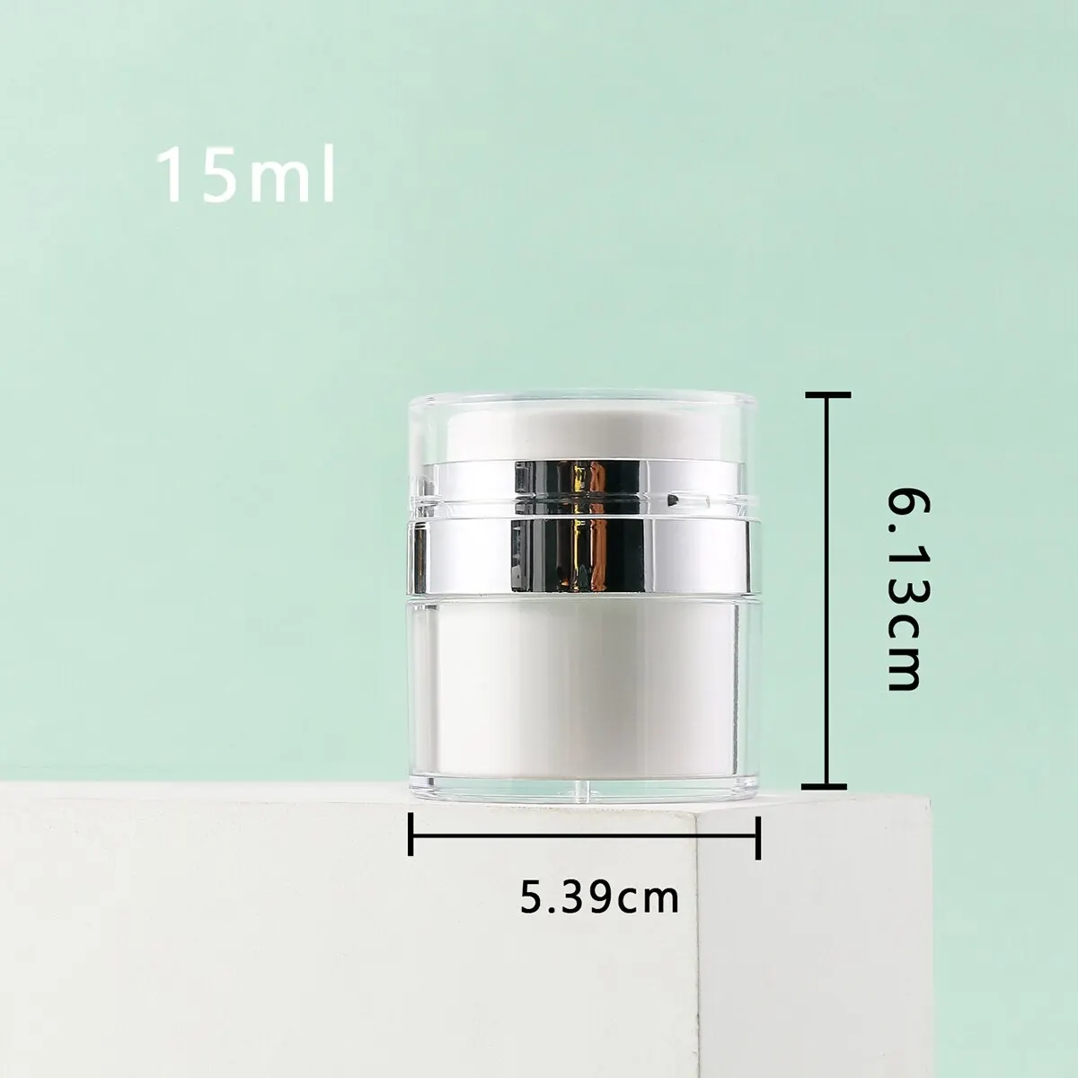 Moisturizer Jar 15/30/50ml Air Pump Empty Cream Subpackage Vacuum Bottle for Skincare Face Makeup Lotion Creams moisturizer jar