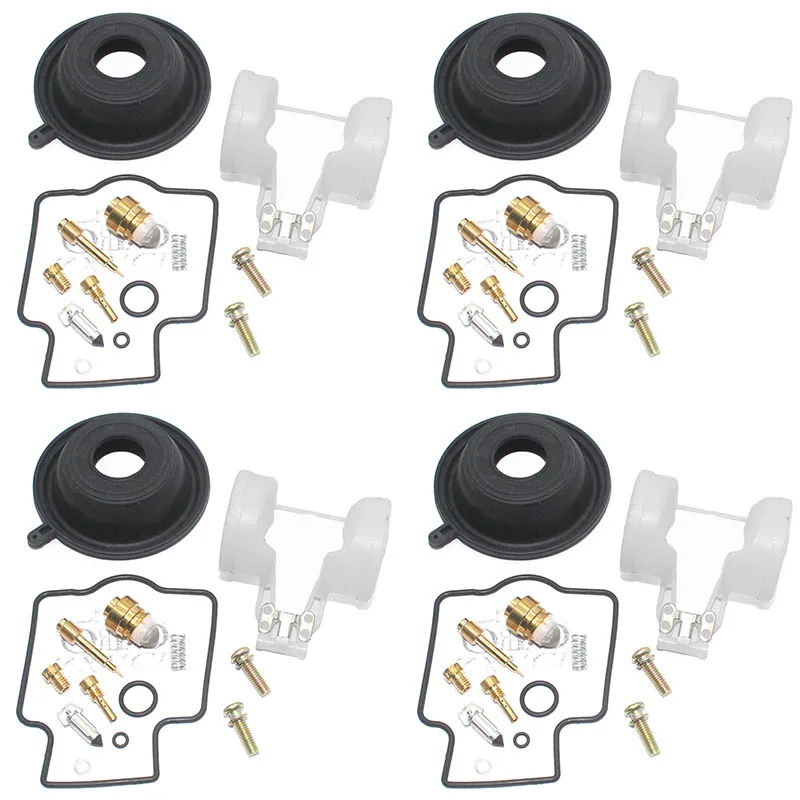 

4 SET for ZXR250 1991-1995 1999 ZX250C ZX250 ZXR250R ZXR 250 Motorcycle carburetor repair kit Floating needle seat diaphragm