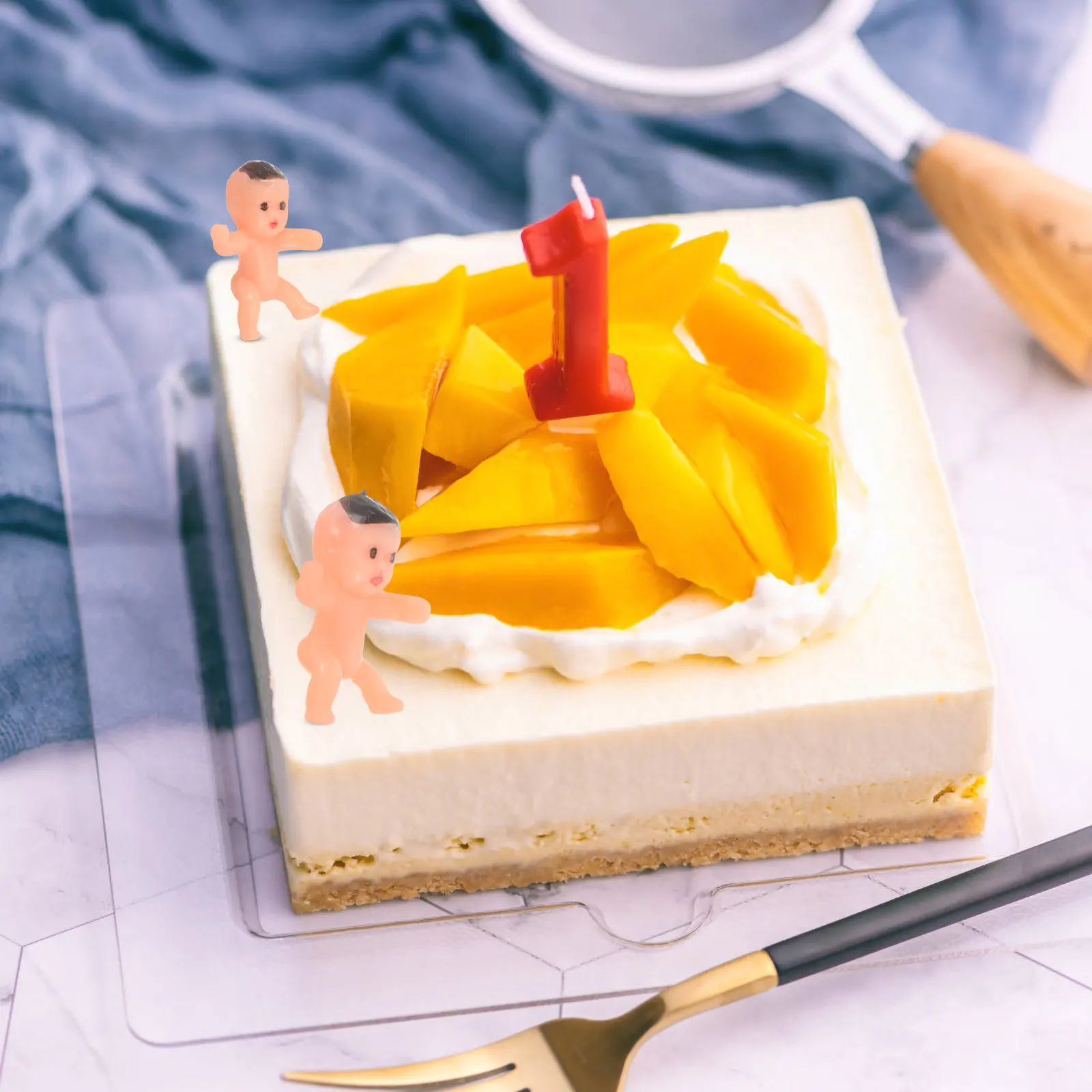 20Pcs 천사  미니 플라스틱 베이비 샤워 장식 케이크 파티 용품 선물 플라스틱..