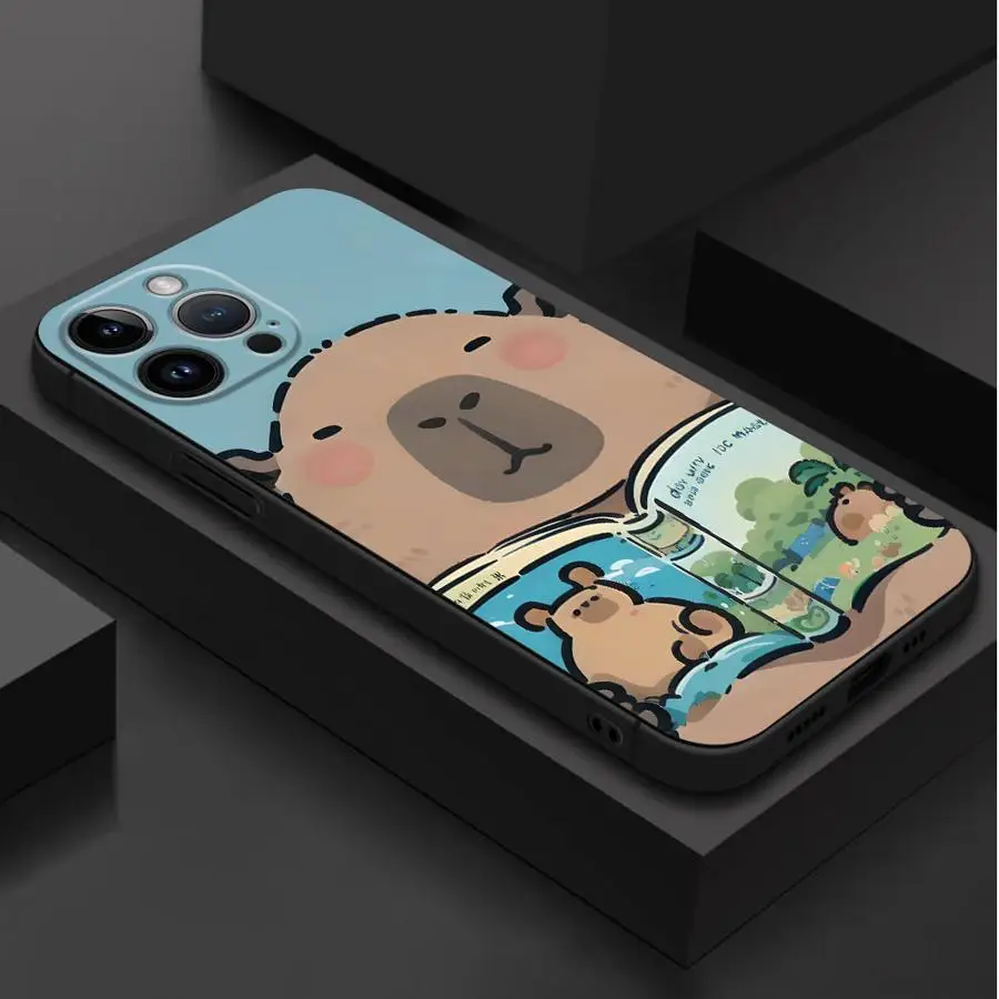 Cartoon Cute Capybara Soft Phone Case